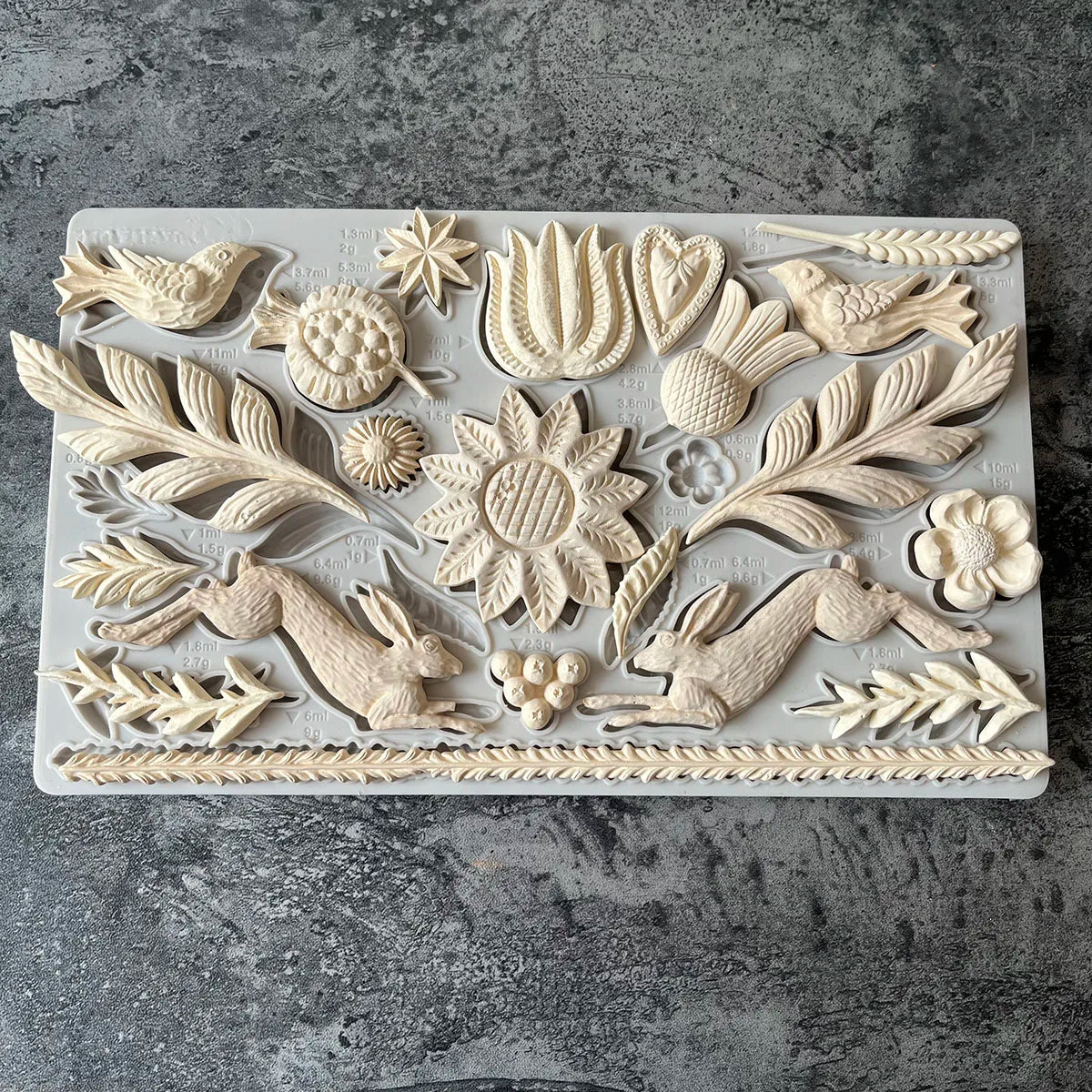 Molde de silicone para flores