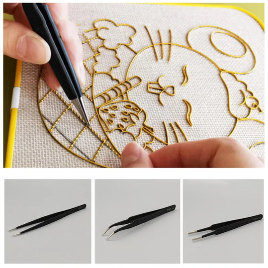 Pinça esmaltada para Cloisonne em aço inoxidável